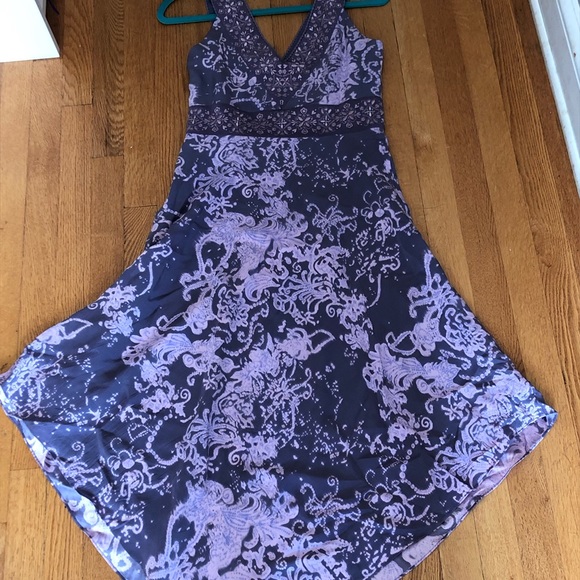 INC purple flowy dress size 8 - Picture 3 of 3